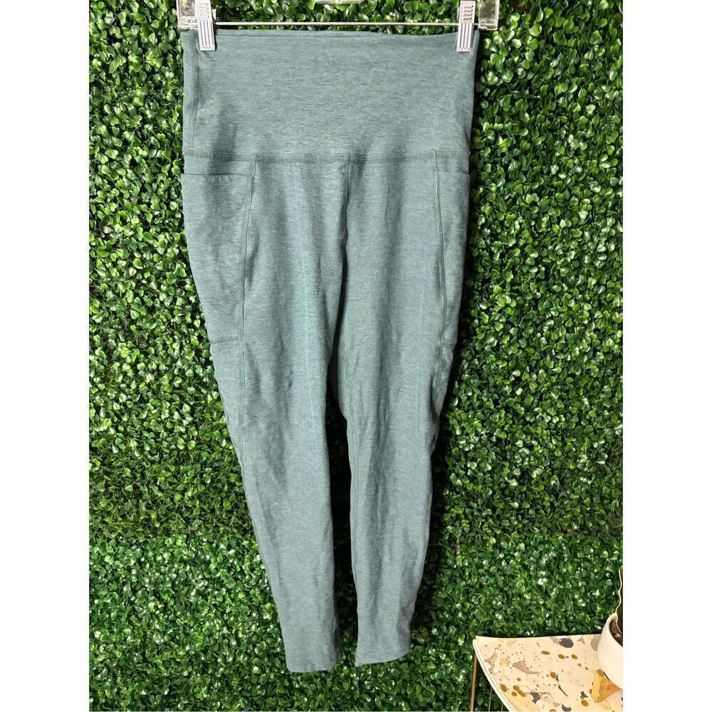 Beyond Yoga High Rise 24 Inch Length Leggings Size Medium Blue